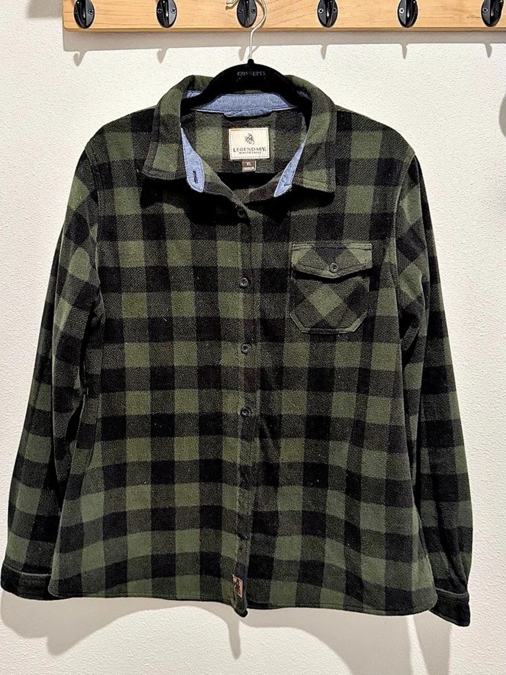 Legendary Whitetails Trail Guide Fleece Plaid Button Up Shirt | Women’s Xl